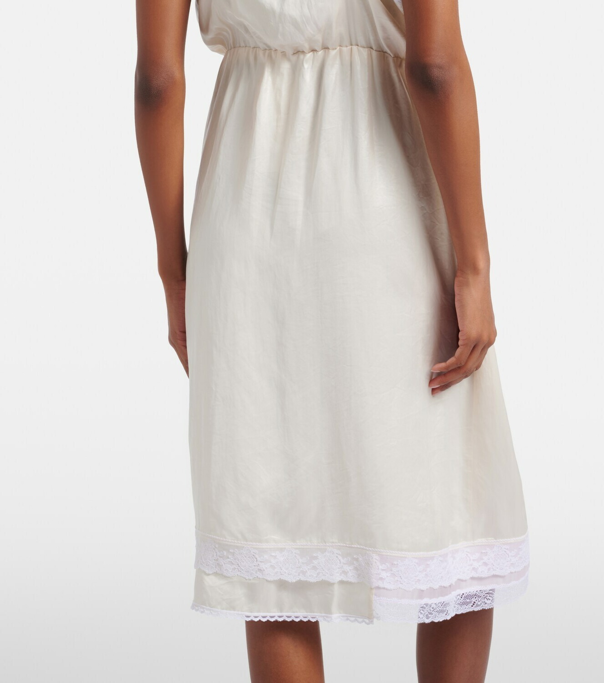 Magda Butrym Lace-trimmed slip dress