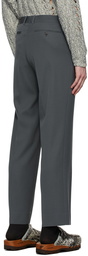 AURALEE Grey Light Wool Max Gabardine Trousers