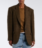 Róhe Checked oversized wool blazer