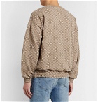 Remi Relief - Oversized Floral-Print Woven Sweatshirt - Neutrals