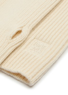 Toteme Wool-blend Fingerless Gloves - White - One Size