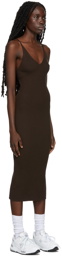 Live the Process Brown Pillar Slip Dress