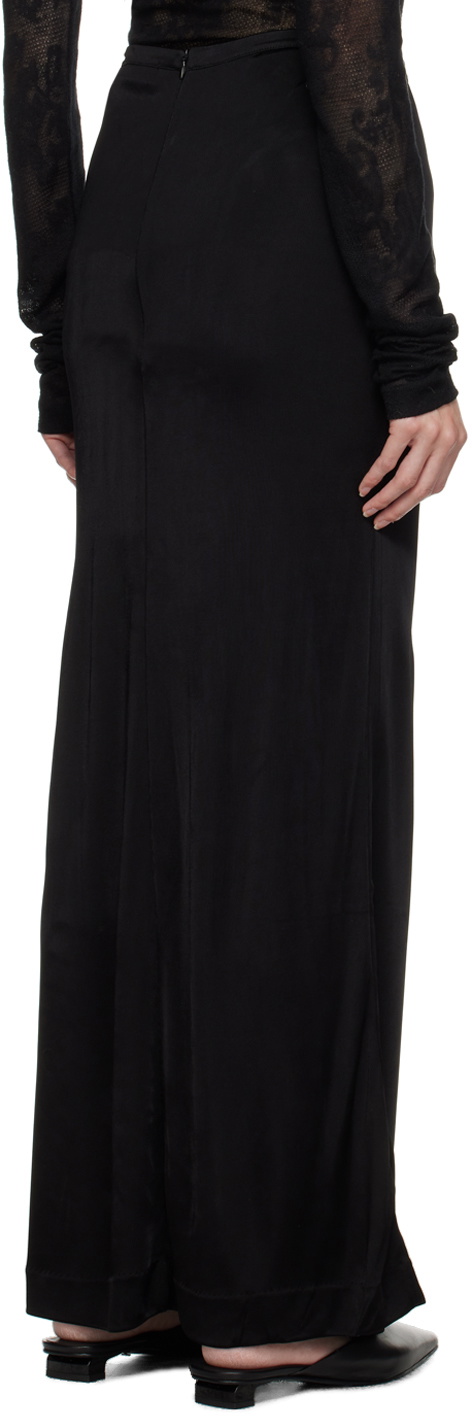 BITE Black Zip Midi Skirt