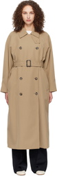 A.P.C. Beige Belted Trench Coat