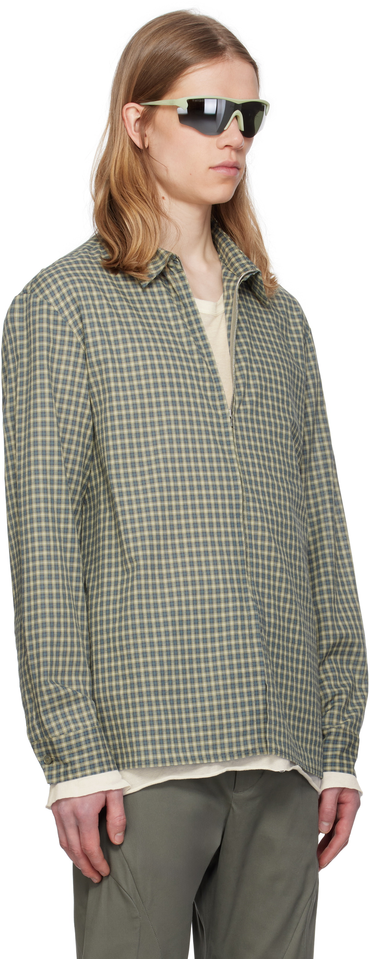 POST ARCHIVE FACTION (PAF) Green 8.0 Right Shirt