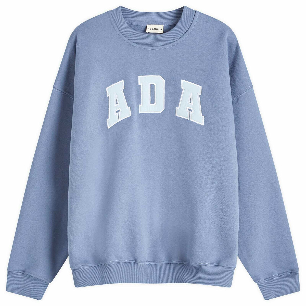 Adanola Women's Oversized Sweatshirt in Vintage Blue/Powder Blue