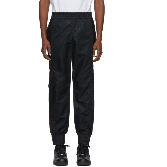 Helmut Lang Black Snap Track Pants Helmut Lang