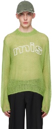 MISBHV Green Unbrushed Sweater