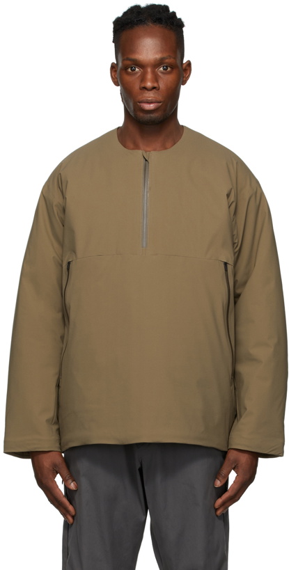 Photo: Snow Peak Brown Stretch 2-Layer Warm Pullover