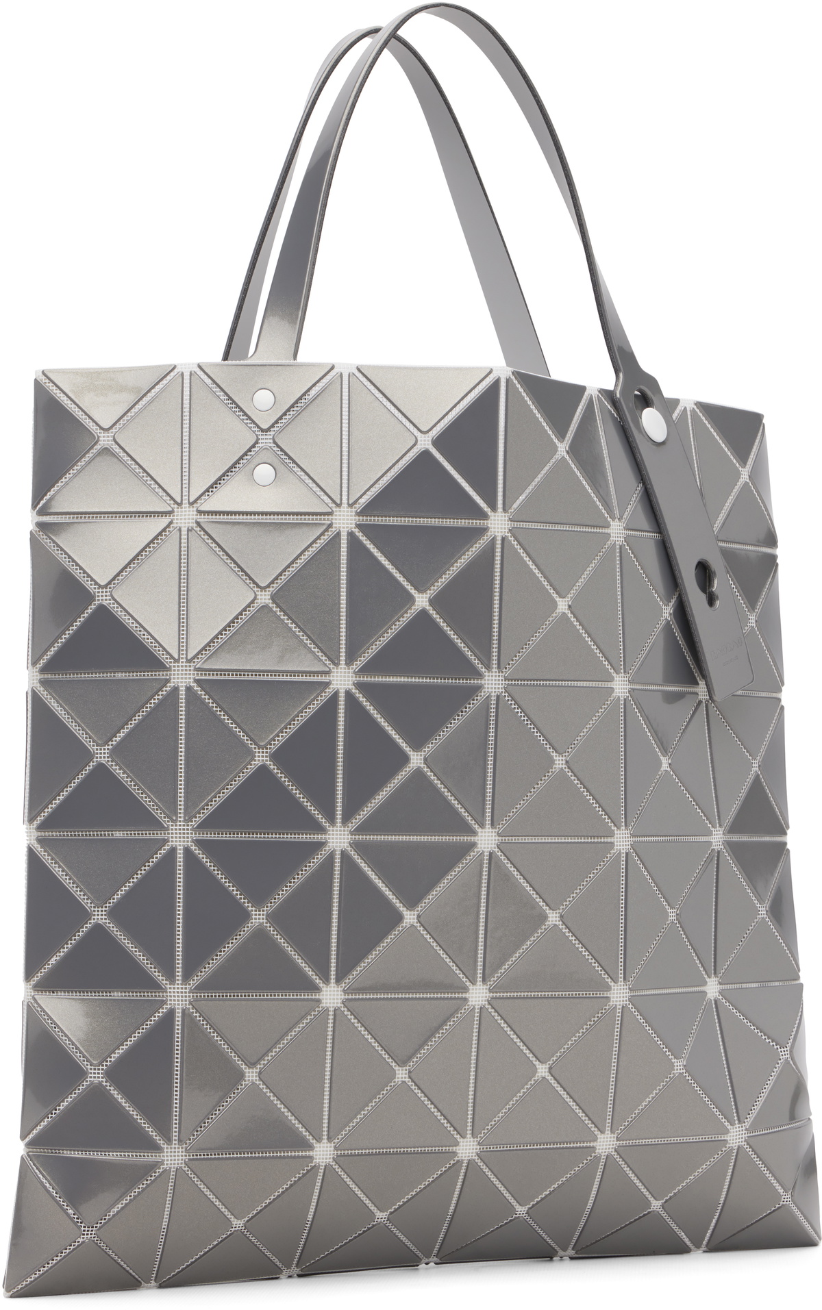 BAO BAO ISSEY MIYAKE Silver Lucent Metallic Tote