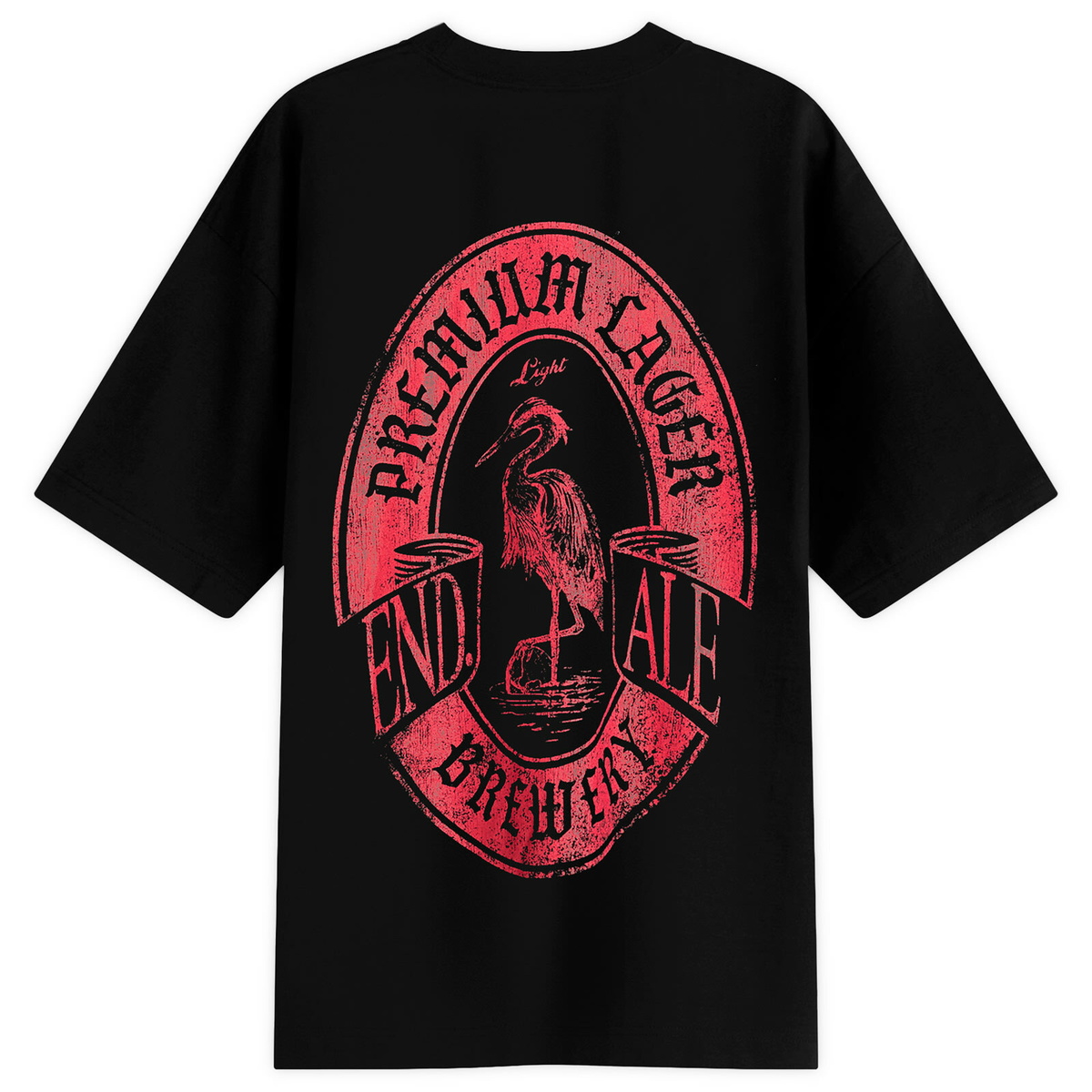 END. Beer Mat T-Shirt in Black
