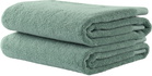 Tekla SSENSE Exclusive Green Terry Heavyweight Hand Towel Set