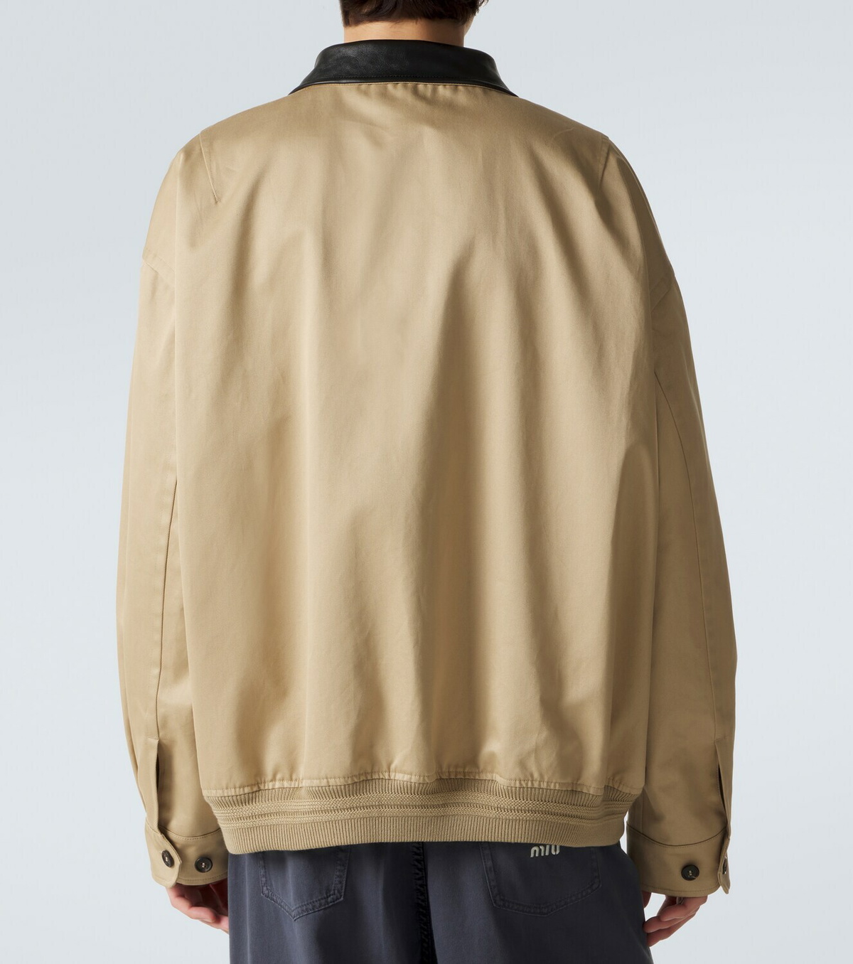 Miu Miu Cotton twill blouson jacket