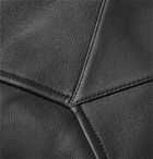 BOTTEGA VENETA - Convertible-Collar Leather Shirt - Brown