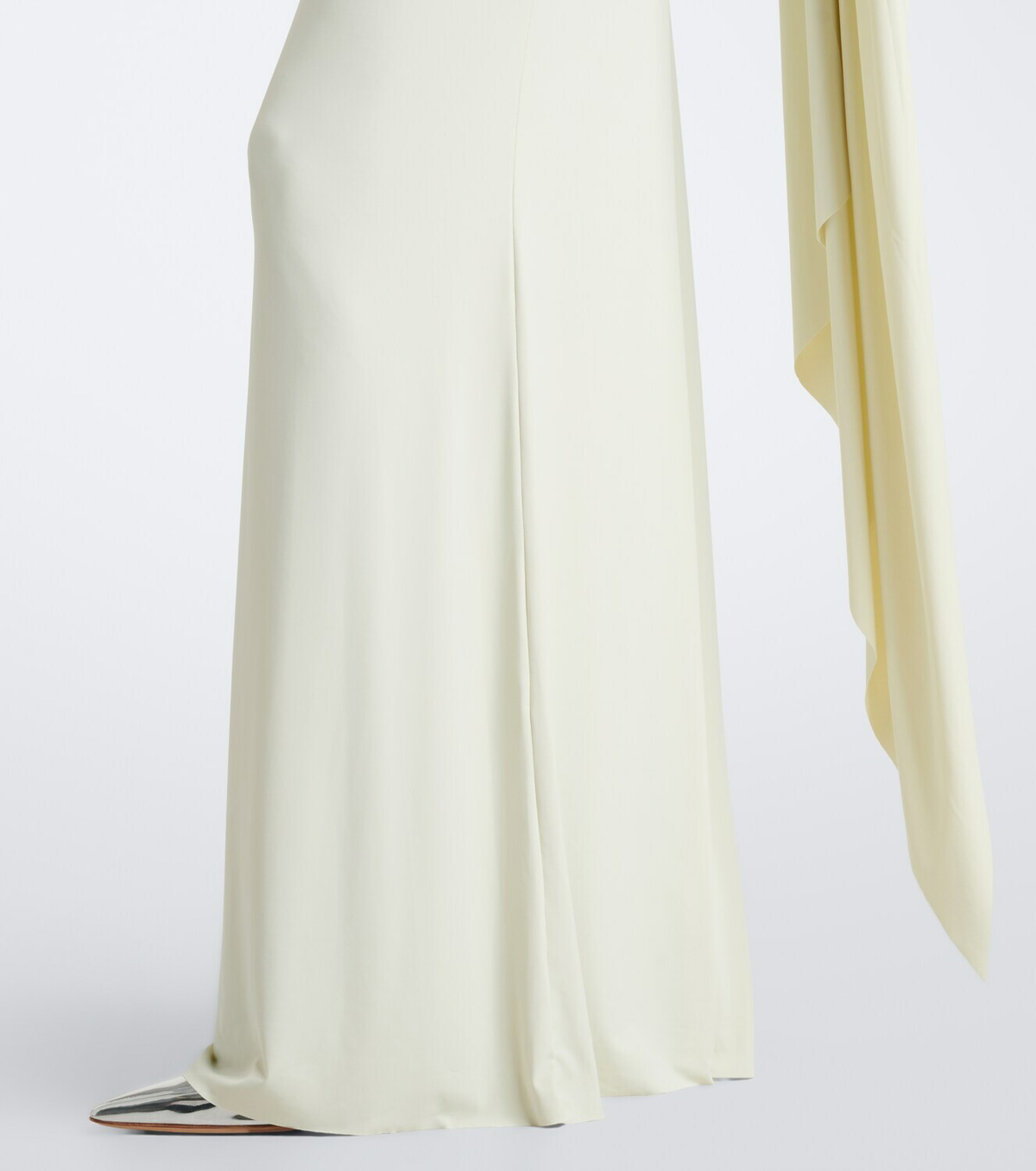 De La Vali Draped jersey gown