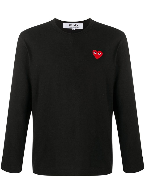 Photo: COMME DES GARCONS PLAY - Small Logo Long Sleeve T-shirt