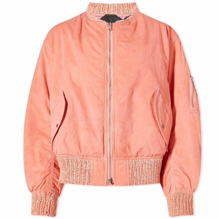 Photo: Story mfg. Women's Seed Bomber Jacket in Ancient Pink Wonky-Wear