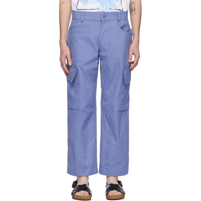 Photo: Jacquemus Blue Le Pantalon Cueillette Trousers