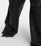 Balenciaga Wide-leg leather pants