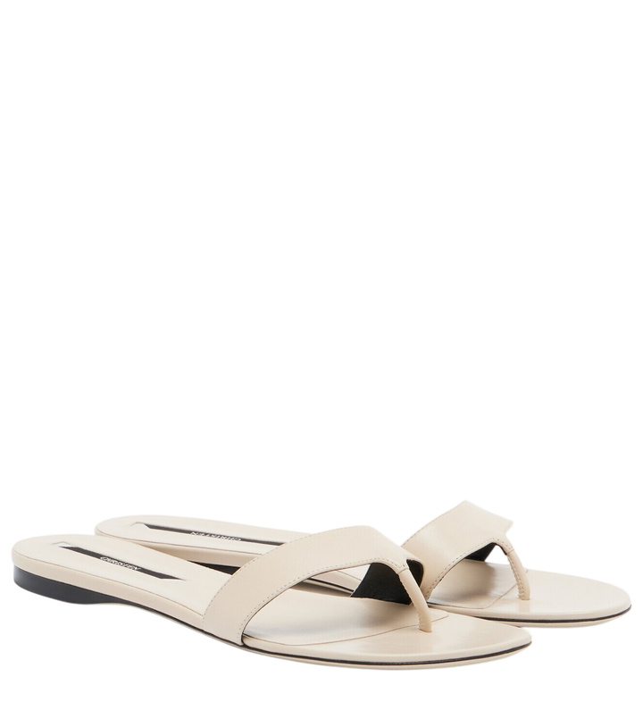 Photo: Christen Helix leather thong sandals
