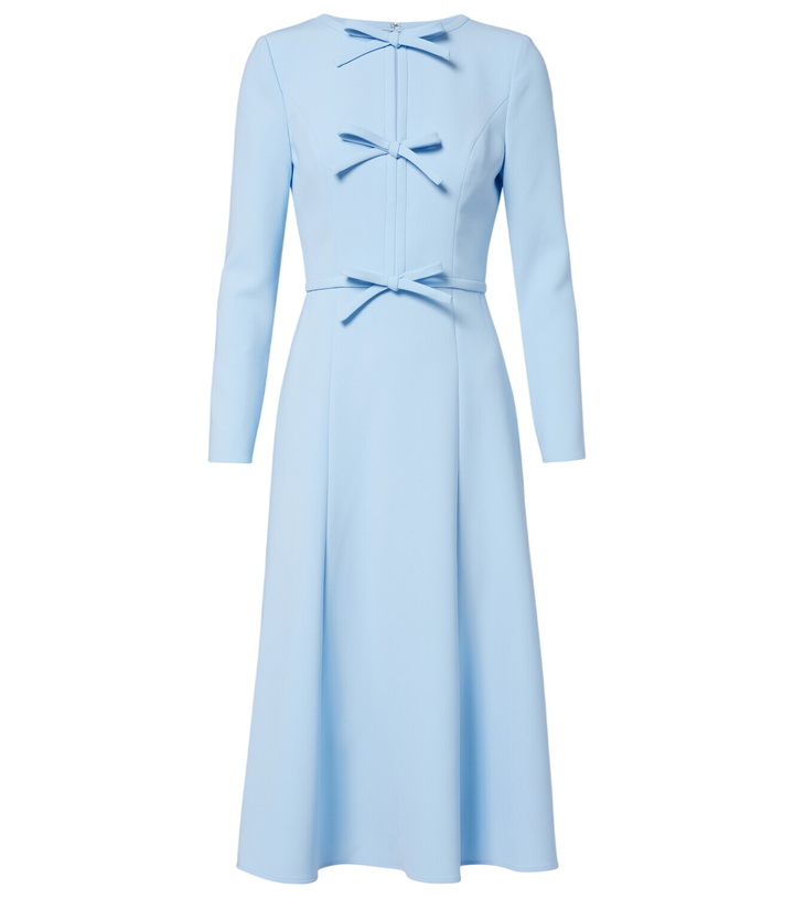 Photo: Carolina Herrera Bow-detail crêpe midi dress