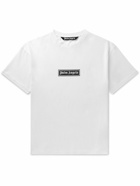 Palm Angels - Logo-Print Cotton-Jersey T-Shirt - White