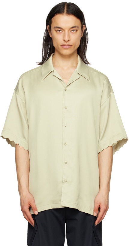Photo: Cornerstone Green Scalloped Shirt