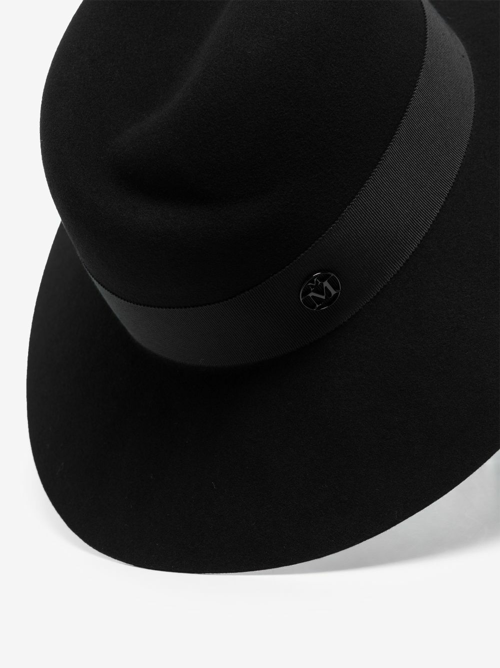 Maison Michel Black Virginie Fedora Hat