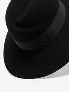 Maison Michel Black Virginie Fedora Hat