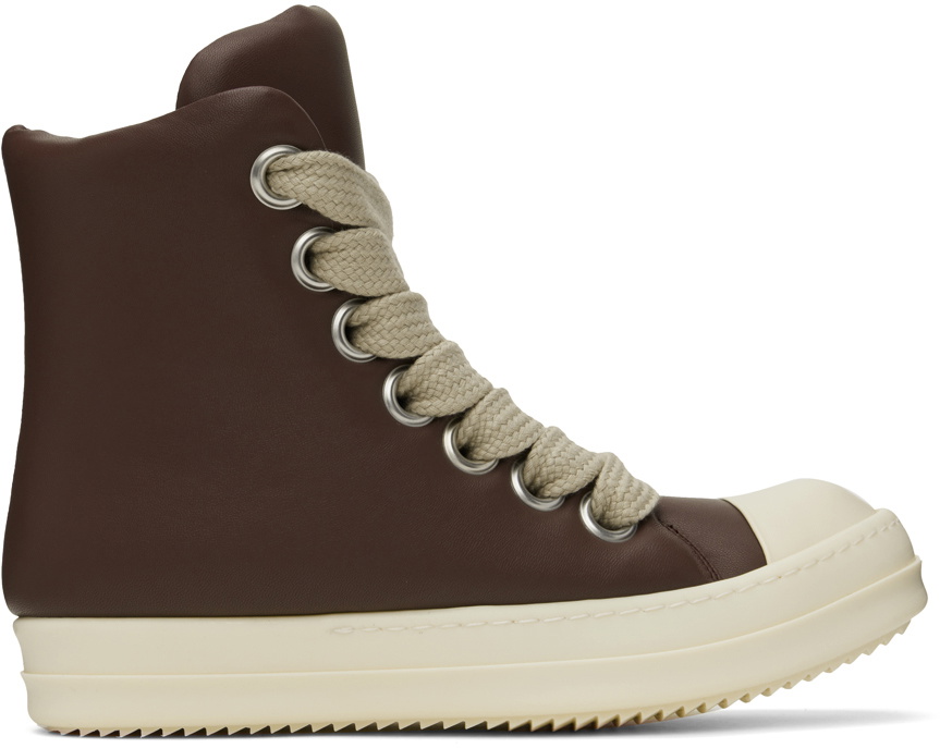 Rick Owens Brown Jumbo Lace Sneakers Rick Owens