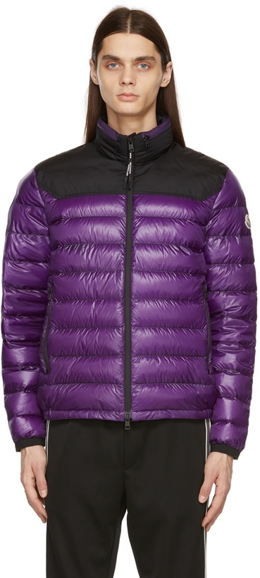 Photo: Moncler Purple & Black Down Silvere Jacket