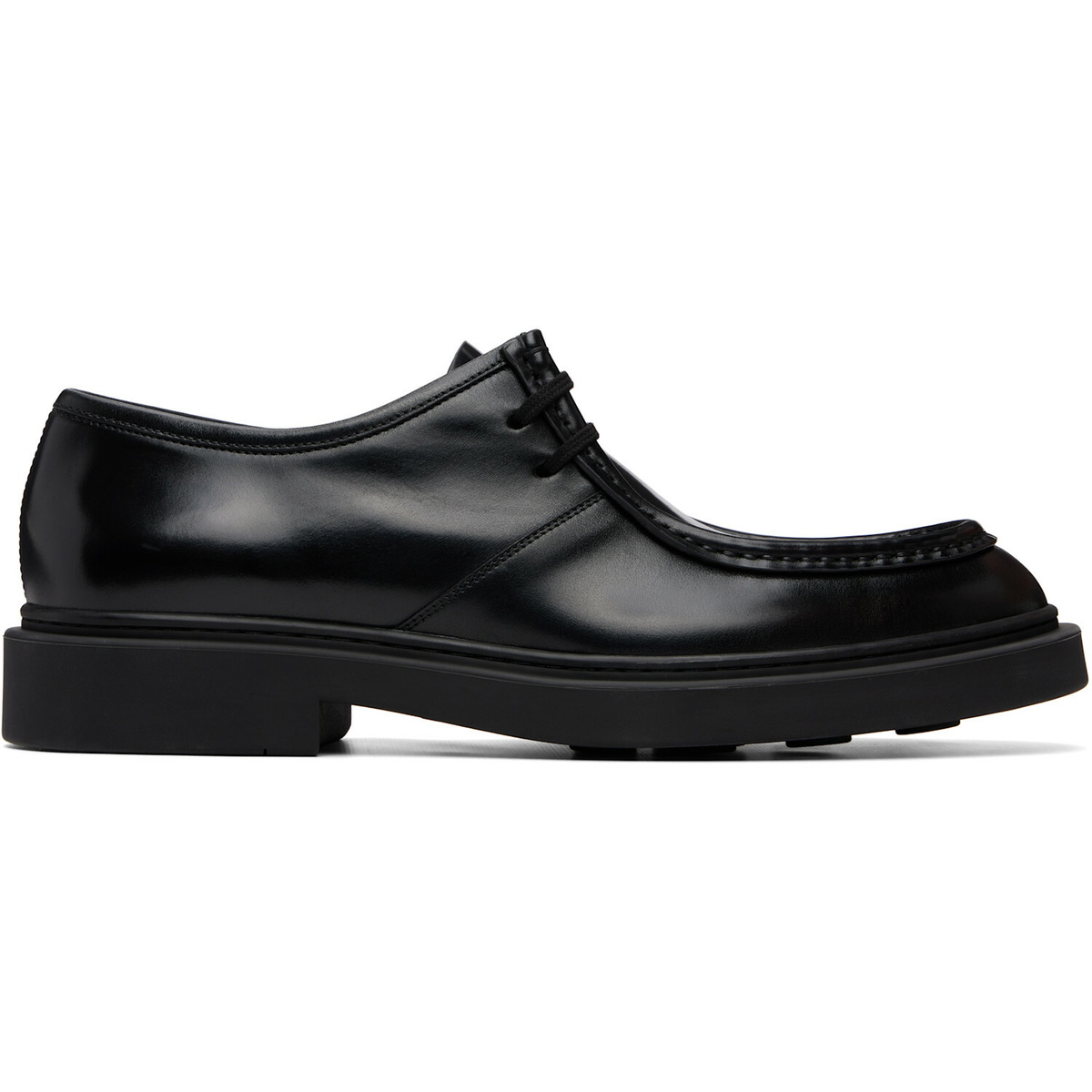 Jil Sander Black Lace-Up Derbys