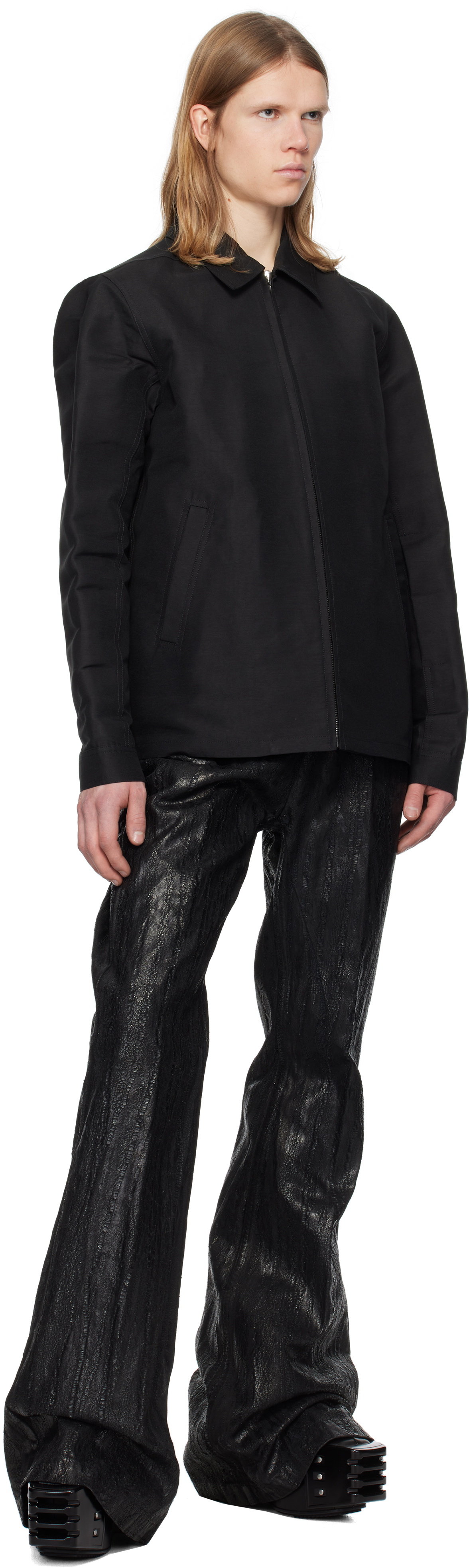 Rick Owens Black Hollywood Heavy Brad Jacket Rick Owens