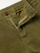 NN07 - Seb Linen Drawstring Trousers - Green