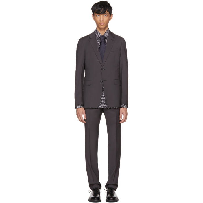 Photo: Prada Grey Tela Suit 