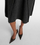 Prada Ruffled wool minidress