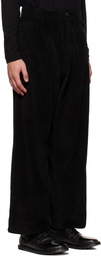 Jan-Jan Van Essche Black O-Project Drawstring Trousers