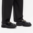Grenson Women's Nina Chunky Loafer in Black Hi Shine