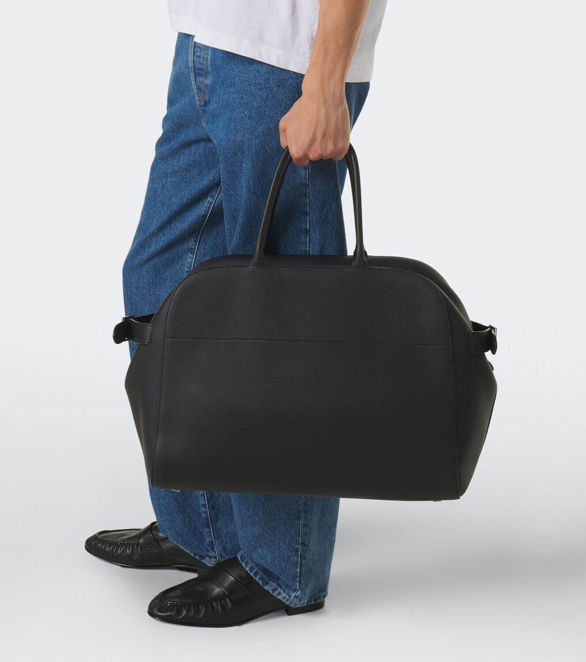 The Row Marco leather duffel bag