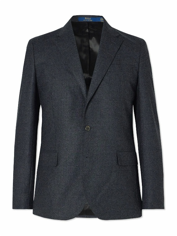 Photo: Polo Ralph Lauren - Wool-Blend Flannel Suit Jacket - Gray