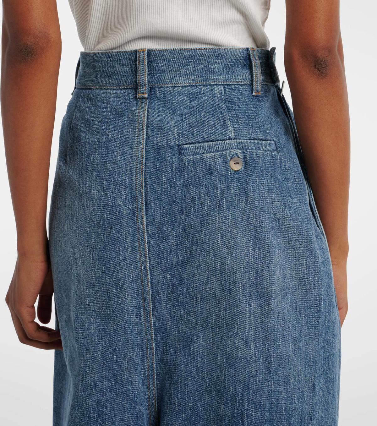 Loewe Draped wide-leg jeans