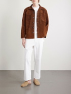 BODE - Knolly Brook Straight-Leg Cotton-Twill Trousers - White