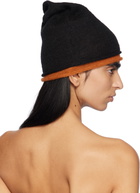 ISSEY MIYAKE Black & Orange Interplay Beanie