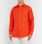 Anderson & Sheppard - Linen Shirt - Orange