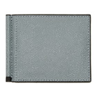 Valextra Grey Simple Grip Wallet