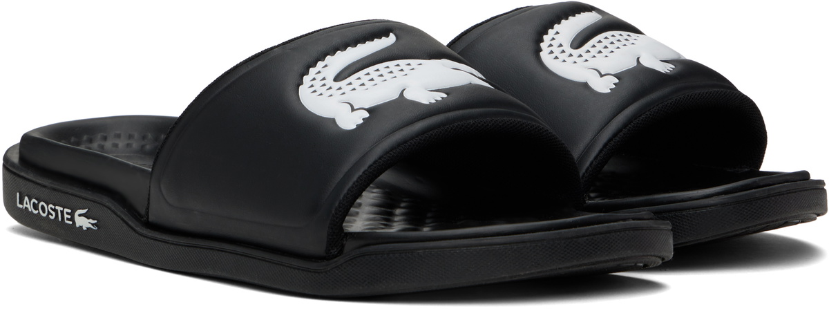 Lacoste Black Serve Slides