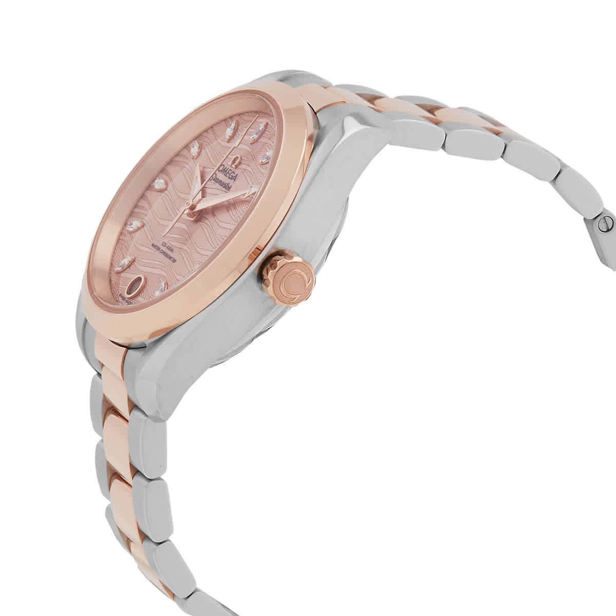 Omega Aqua Terra Automatic Chronometer Diamond Grey Dial Ladies Watch 220.20.34.20.59.001