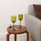 ferm LIVING Host Red Wine Glasses - Set of 2 in Moss Green 