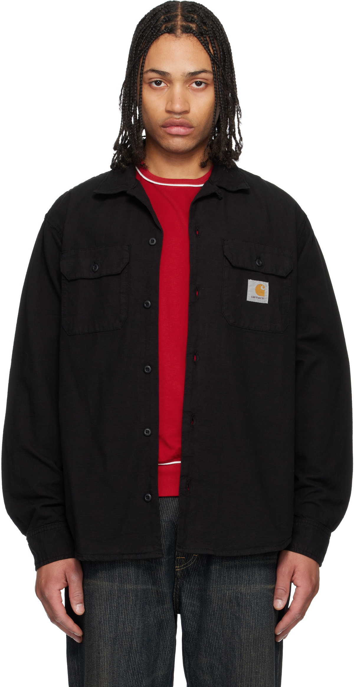Carhartt Work In Progress Navy Kendricks Polo Carhartt WIP