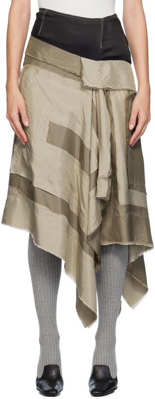 Photo: Edward Cuming Khaki & Black Carcass Midi Skirt